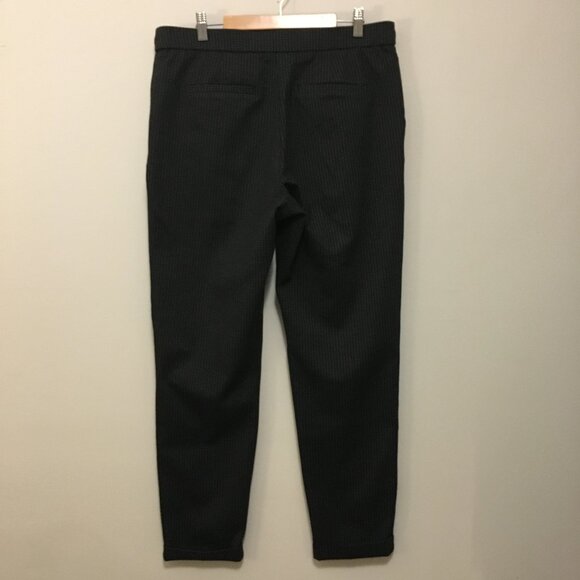 Black & Grey Puppytooth Stretchy Drawstring Trouser Leggings - Picture 4 of 14